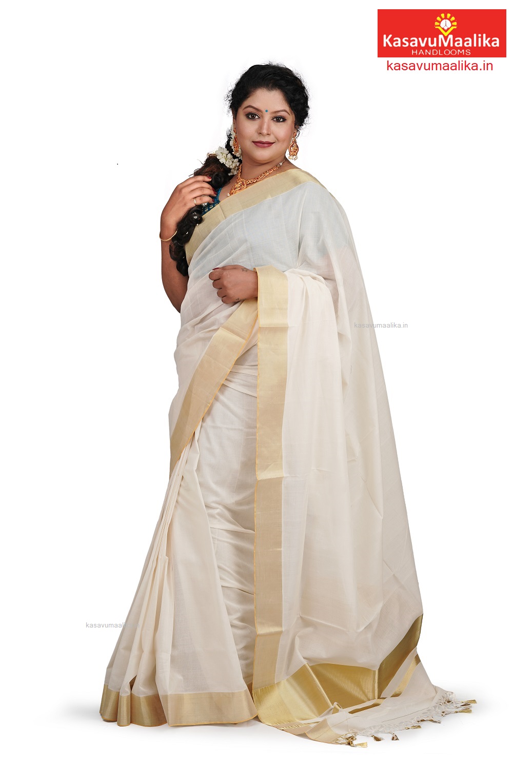 Plain Kerala Cotton Saree, 6.3 m at Rs 280/piece in Salem | ID:  2852917755662